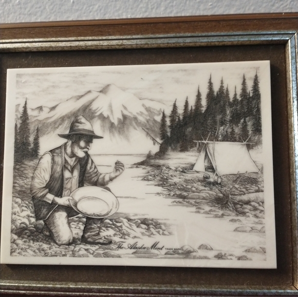 Vintage Alaska Mint Etching - Picture 4 of 7